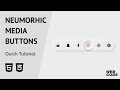 Neumorphic Social Media Buttons HTML/CSS (Quick Tutorial).