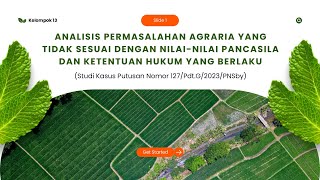 Video Tugas Hukum Agraria D - Kelompok 13