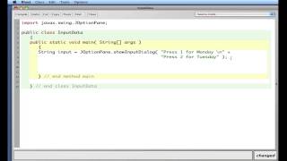APCS Java JOptionPane Part I