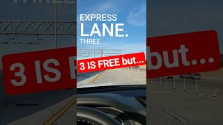 remember 3 is FREE on several California toll Express lanes but don't cheat #405 #tollroad #socal