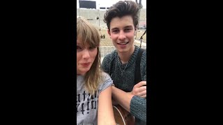 Shawn Mendes and Taylor Swift sing "There's Nothing Holdin' Me Back"