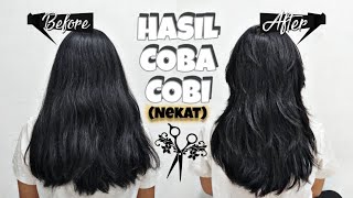 NEKAT COBA MODEL RAMBUT LONG LAYER (HASILNYA MIRIP WOLF CUT!!!)