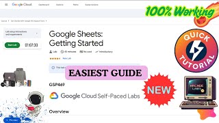 Google Sheets: Getting Started Quick N Easy #GSP469 #qwiklabs #arcade