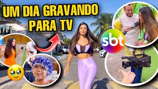 VLOG: UM DIA COMIGO GRAVANDO PARA o SBT! *MOSTREI TUDO* 😱