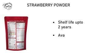 FZYEZY Natural Freeze Dried Strawberry Powder for Kids and Adults