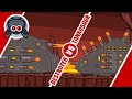 Destroyer vs Tankosaur. “Fighting to the death“ Tank Cartoon