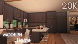 Modern Cheap Roleplay Home | 20k | No Gamepass | Bloxburg Speedbuild | ikaerate