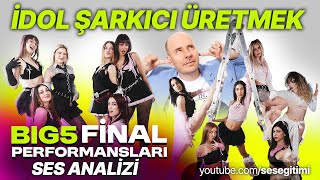 Big5 Final Performansları Ses Analizi (İdol Şarkıcı Üretmek)