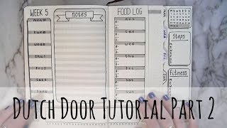 Bullet Journal Dutch Door Tutorial Part 2