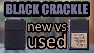 Zippo - Black Crackle New vs Used