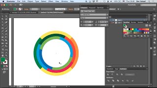 Adobe Illustrator: Concentric Circles Using the Pathfinder Tool (unedited in-class demo)