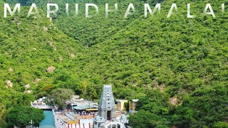 4K Drone view of Maruthamalai Marudhachalamurthy Temple