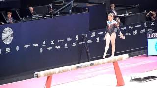 Kuhm Anne poutre FRA qualif mondiaux Glasgow 2015