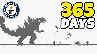 Playing Chrome Dinosaur Game FOR 500 BILLION SCORE (World Record)