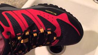 Waterproof Test of Columbia Peakfreak OutDry Shoes