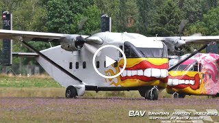 Short SC7 Skyvan - Pink Aviation Services - takeoff and landing at Klatovy Airfield