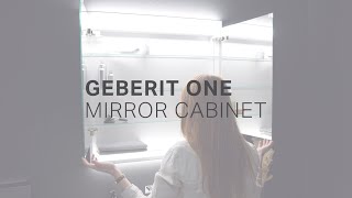 Geberit lighting concept:  Geberit ONE mirror cabinet with ComfortLight - Touch Sensor