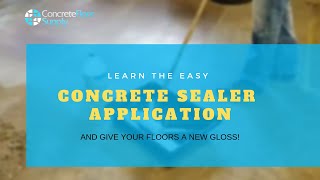 How to Apply EZ Seal Concrete Floor Sealer - Check Out That Gloss!