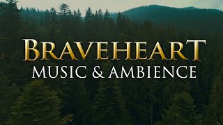 Braveheart Music & Ambience | Calming Scottish Music with Beautiful Nature in 4K
