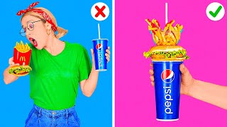 SMART FAST FOOD HACKS || Cool Life Hacks with Your Favorite Food and Funny Situa