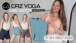 CRZ YOGA SHORTS TRY ON & REVIEW | Lululemon Dupes on Amazon!