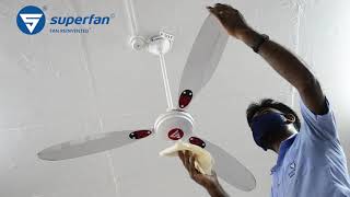 How to clean Superfan ceiling fan blades