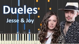 Como Tocar  "Dueles" Jesse & Joy / Piano Cover Tutorial / MoroMusicPiano