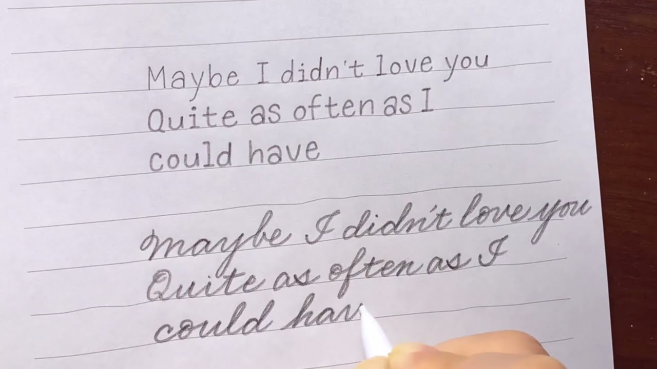 Print Handwriting Vs Cursive Handwriting With A Mechanical Pencil Print Handwriting Vs Cursive Handwriting With A Mechanical Pencil
