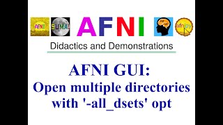 [AFNI Academy] AFNI GUI: Open multiple directories with '-all_dsets' opt