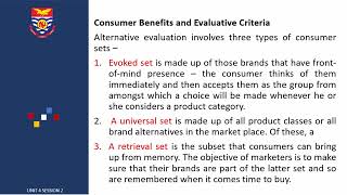 Consumer Behaviour Unit 4 Session 2