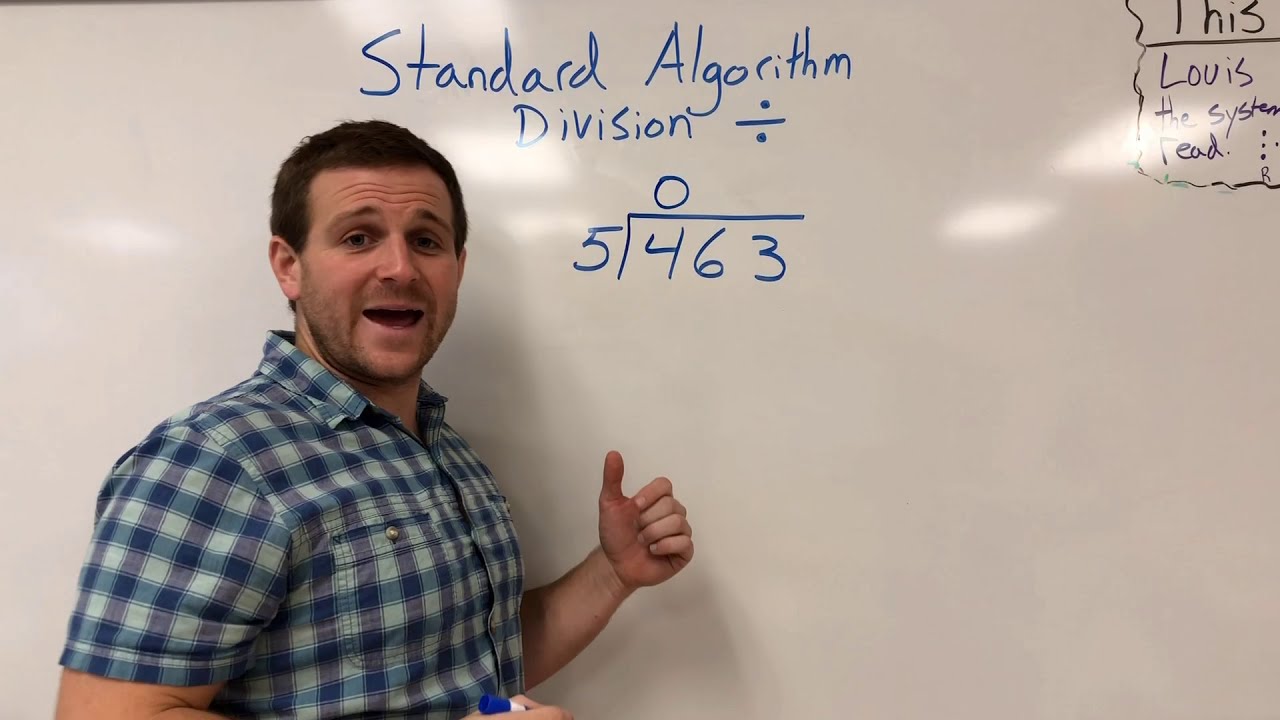 Standard Algorithm Division Youtube