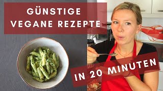 Vegane Spinatsoße | Günstig vegan kochen | 20-Minuten-Rezept | Einfach lecker vegan