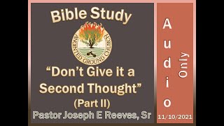 Bible Study 11/10/2021 