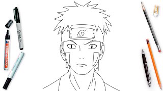 How To Draw Kiba Easy Step By Step | Kiba Inuzuka From Naruto Shippuden | Anime Drawing