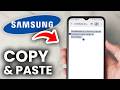 How To Copy and Paste Text On Samsung Phone - Step By Step