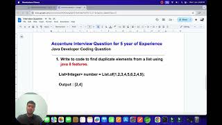 Accenture Interview Coding Question | find duplicate using java 8 features