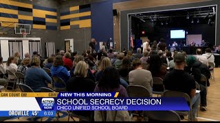 Chico Unified board votes to keep current 'parental secrecy' policy