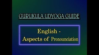 GURUKULAM (Mains) || English - Aspects of Pronounciation || LIVE  SESSION With G. Rambadhra Charyulu