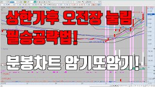 주도주 상한가 이후 눌림매매인 A1오전장매매의 분봉패턴 비교! 시나리오대로 흘러가지 않는다면...분봉차트 암기!!