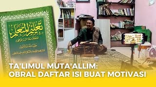 Obral Isi kitab | Ta'limul Muta'allim