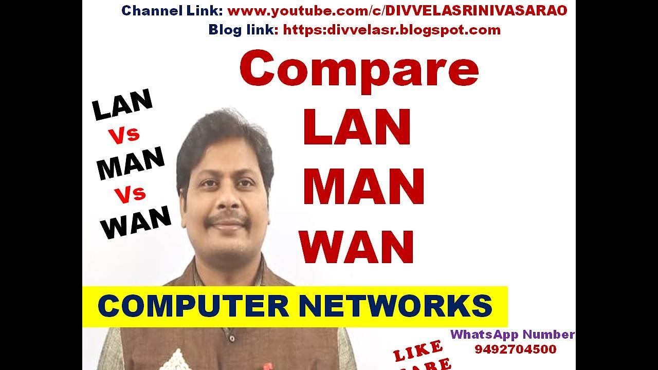 Compare LAN, MAN, WAN || Difference Between LAN, MAN, WAN || Computer ...