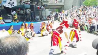 2017 5 14ハイサイ琉球祭り合同エイサー「豊優会・かりゆし太鼓・紅手風・風人ブドゥリ太鼓」