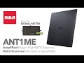 RCA ANT1ME Amplified Flat Indoor Antenna with Signal Meter