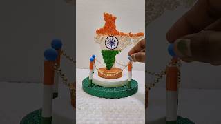 Diy Republic day craft model idea 🇮🇳 Republic day 26 January craft making 🇮🇳 Jai Hind #shots #short