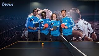 Real Madrid stars take part in table tennis showdown