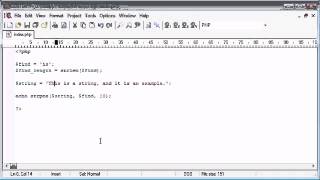 Beginner PHP Tutorial 48 String Functions String Position Part 1