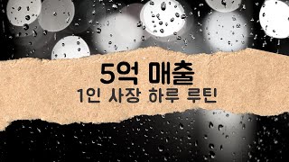 '5억 매출' 1인 사장일 때 하루 일과 (feat. 7년전)