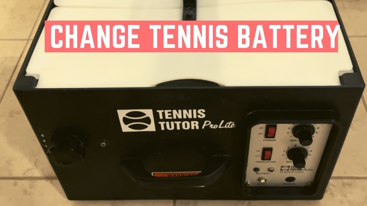 How To Change Battery On Tennis Tutor ProLite / Jr (EASY!) - YouTube