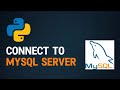 How to connect to SQL server in Python (MySQL Server to Jupyter Notebook)