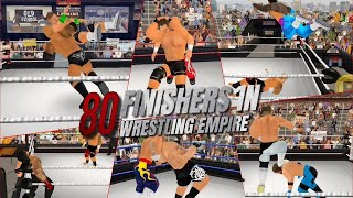 Top 80 Finishers in Wrestling Empire (WWE, WCW, WWF, AEW, NXT)